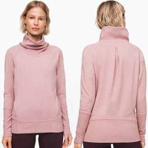Lululemon High Lines pullover Sweatshirt Top 4 Cowl Neck Pocket Running Winter